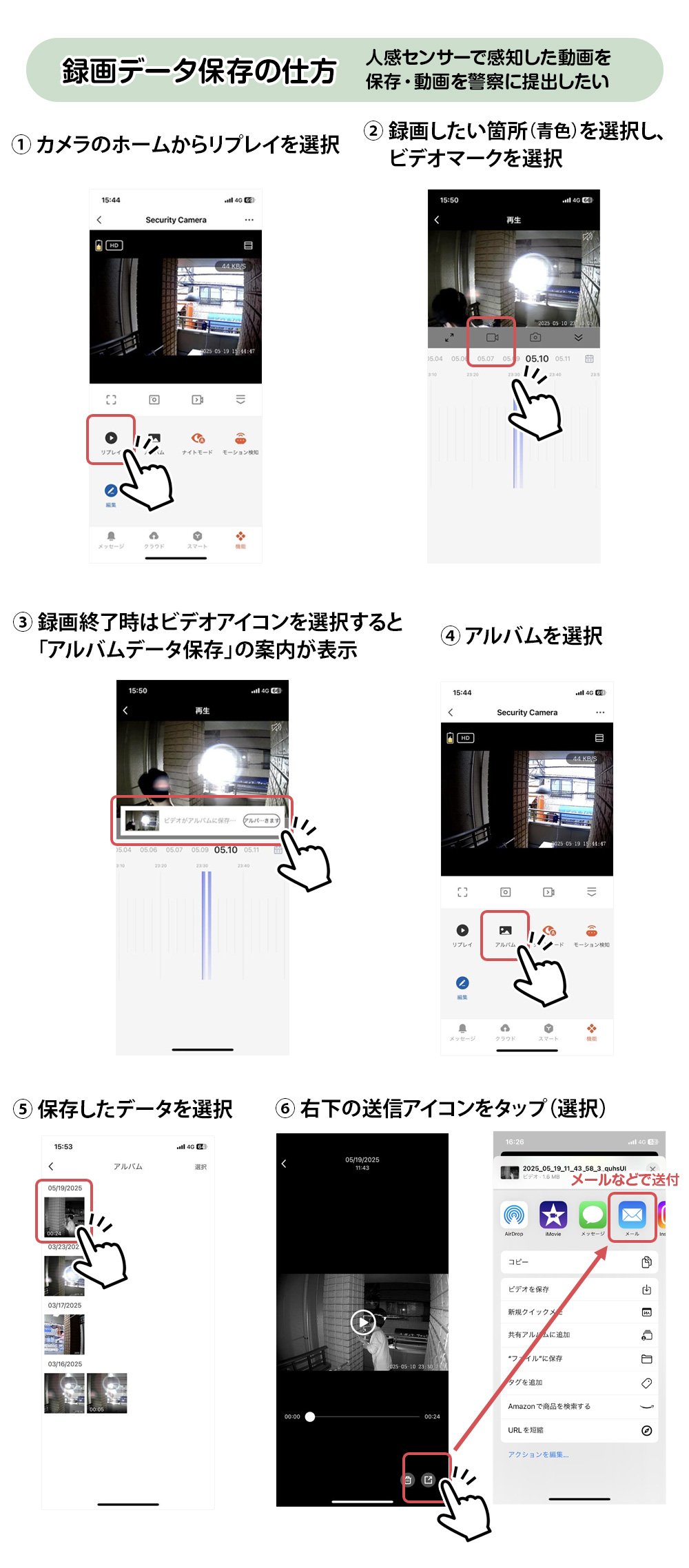 アプリの使い方
